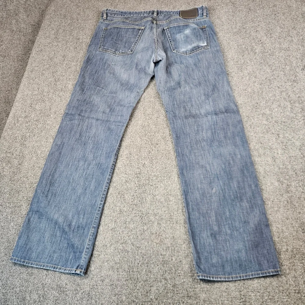 Hugo Boss Kansas Regular Fit Jeans Mens 36 Blue Italian Stretch Denim Pants